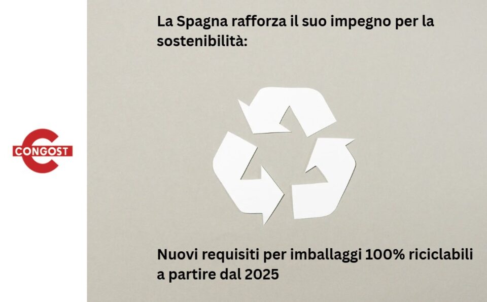 La Spagna rafforza il suo impegno per la sostenibilità: nuovi requisiti per imballaggi 100% riciclabili a partire dal 2025