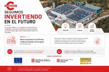 Congost Plastic impulsa nuevas inversiones para mejorar la eficiencia de su proceso de inyección
